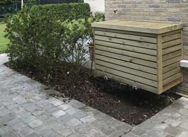 Buitenmodel opbergkast airco
